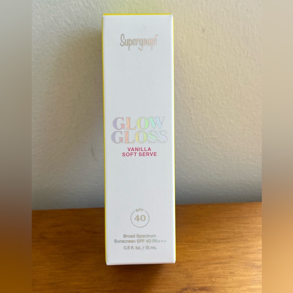 supergoop! Glow gloss with spf. New in box.